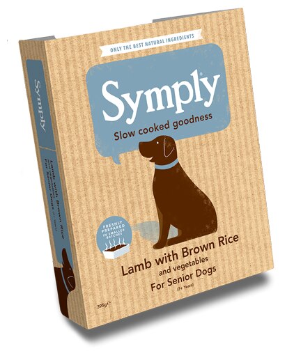 Symply Lamb, Rice & Veg Senior Food Trays 7 Pack - 395g